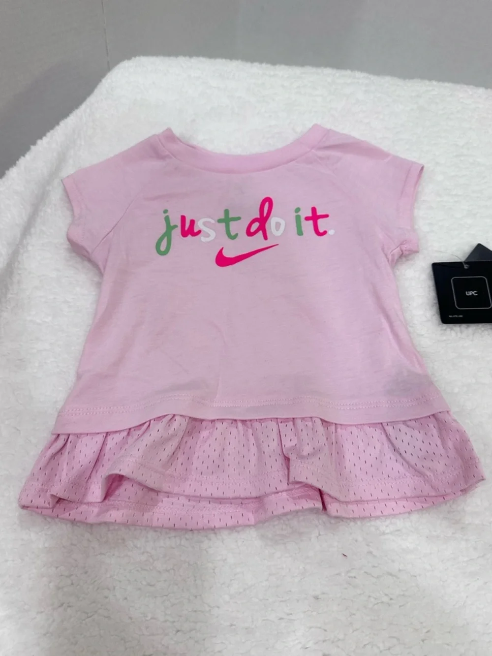 Girl’s Nike Pink & Green Short Set